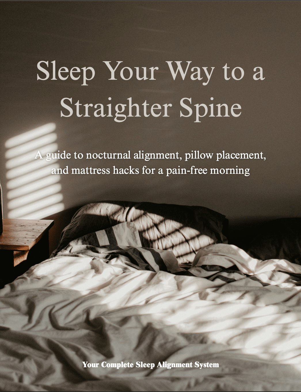 Sleep Your Way to a Straighter Spine - PDFGuideSleep Your Way to a Straighter Spine