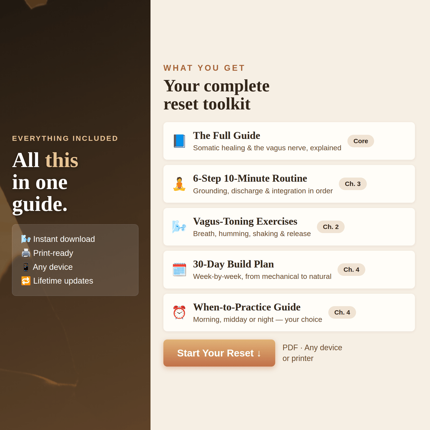 Somatic Reset - PDFGuideSomatic Reset