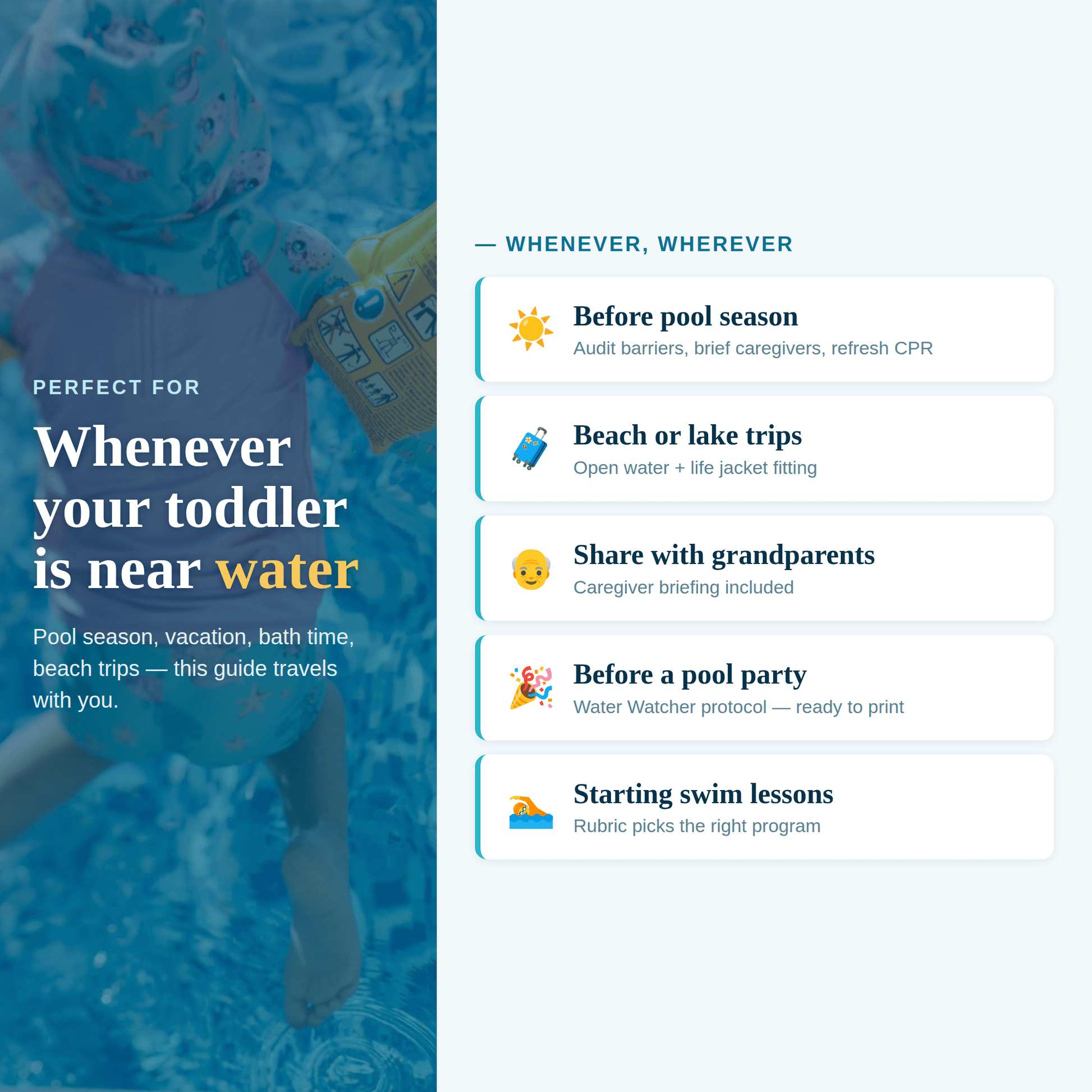 The Toddler Water Safety & Drowning Prevention Guide - PDFGuideThe Toddler Water Safety & Drowning Prevention Guide